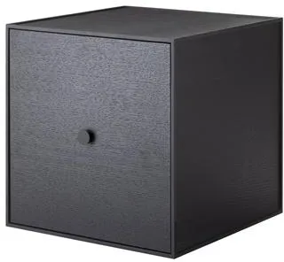 Audo Frame 35 Med Dør 35X35X35 Sort Asketræ